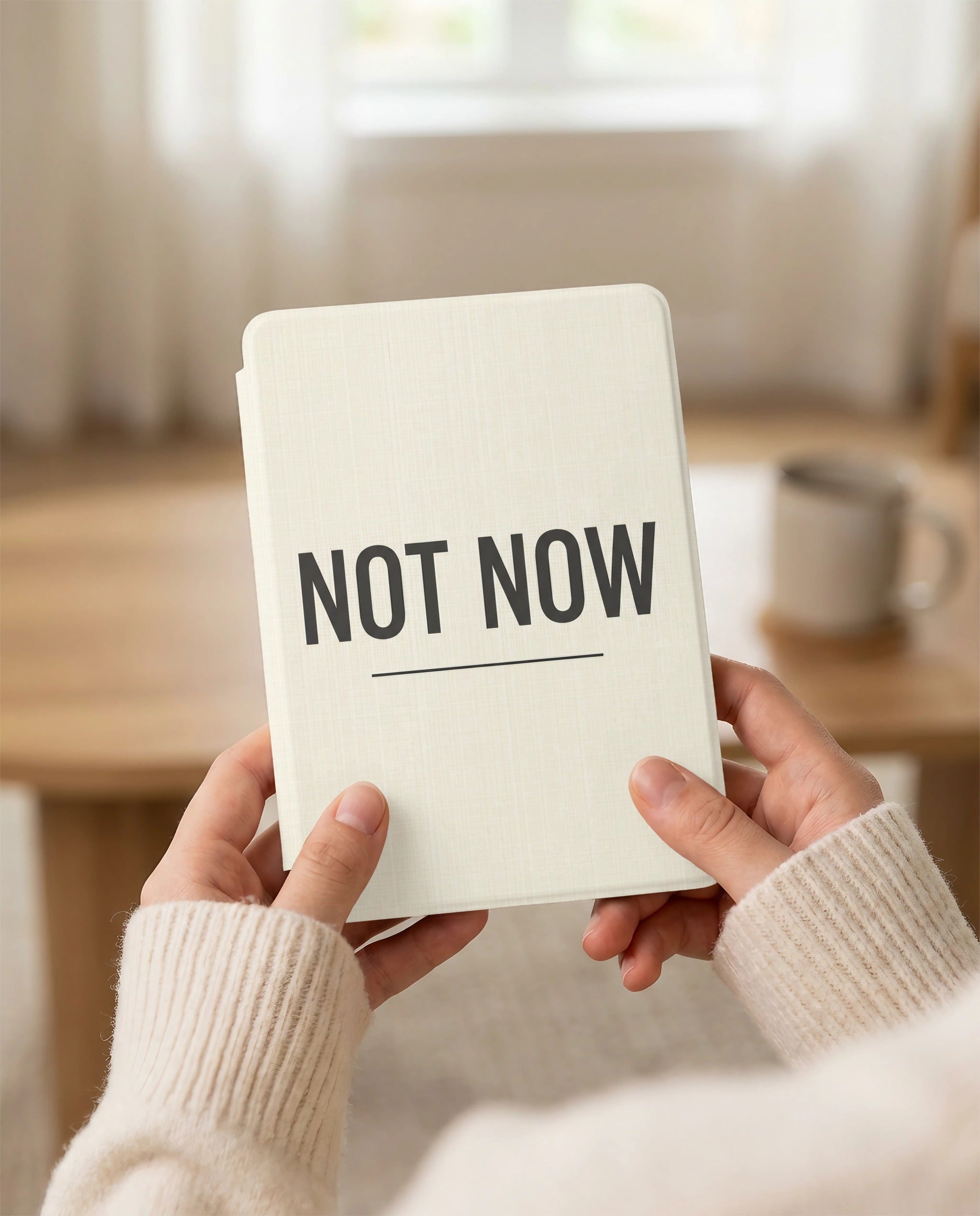 Not Now Kindle Case - Fits Paperwhite & Colorsoft - Reader Gift