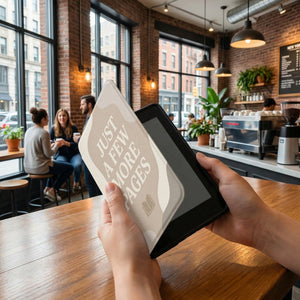 Just a Few More Pages Kindle Case — Cozy Gift for Book Lovers