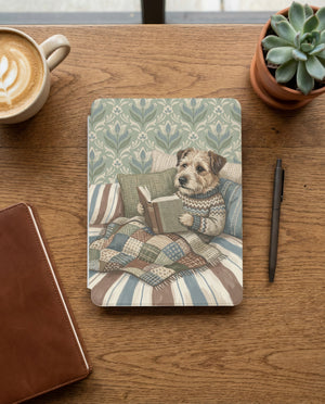 Border Terrier Reading Kindle Paperwhite Case — Cozy Gift for Dog Lovers