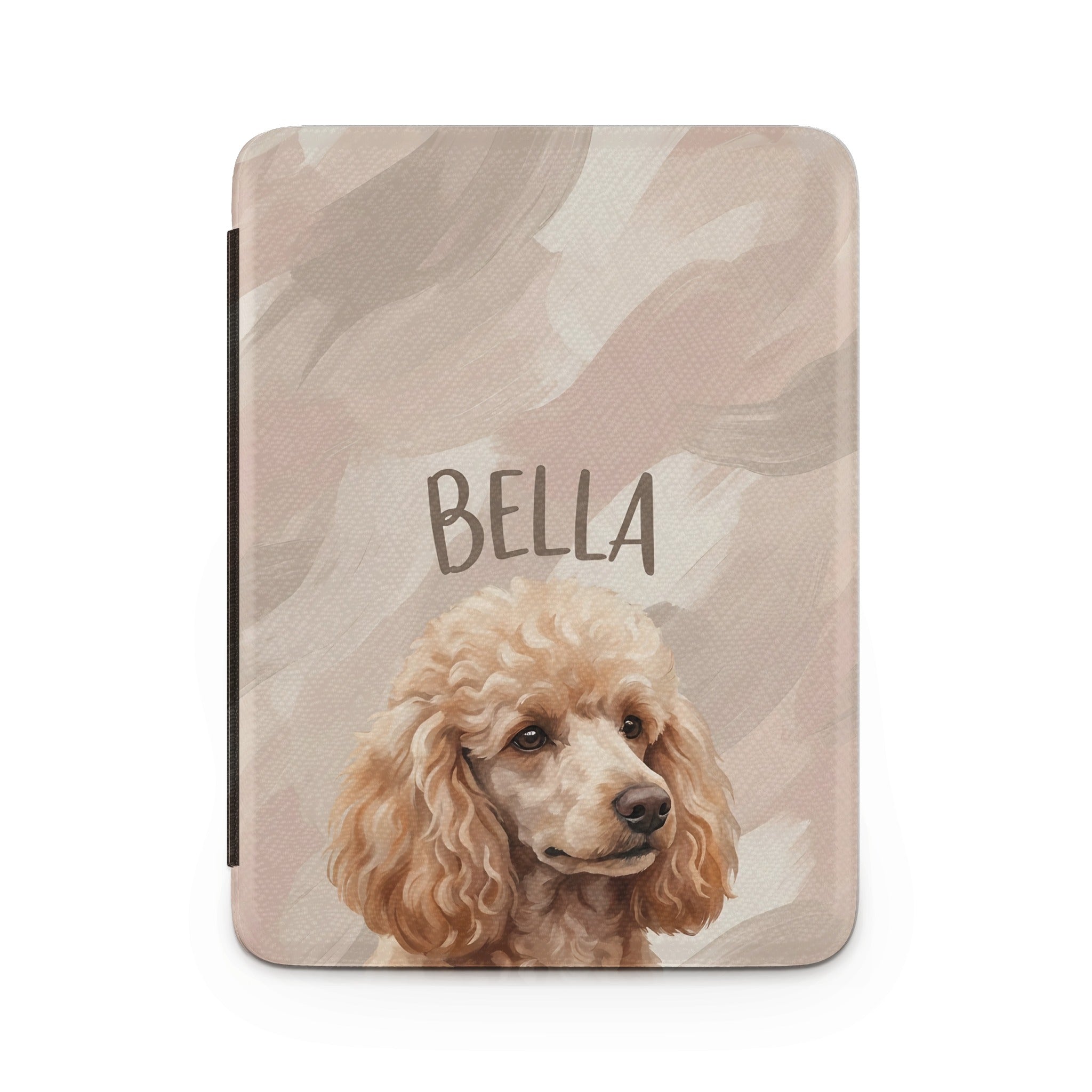 Soft Blush Personalized Pet Portrait Kindle Case