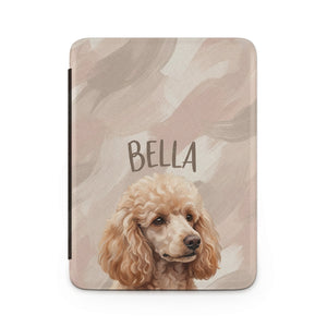 Soft Blush Personalized Pet Portrait Kindle Case