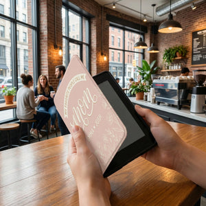 Personalized Mom Kindle Case — Blush Floral Design with Kids Names Gift