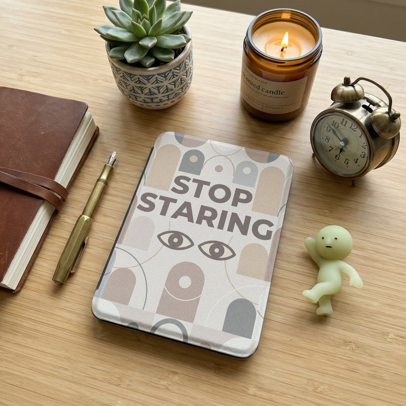 Stop Staring Kindle Paperwhite Case - Anti-Social Reader Gift