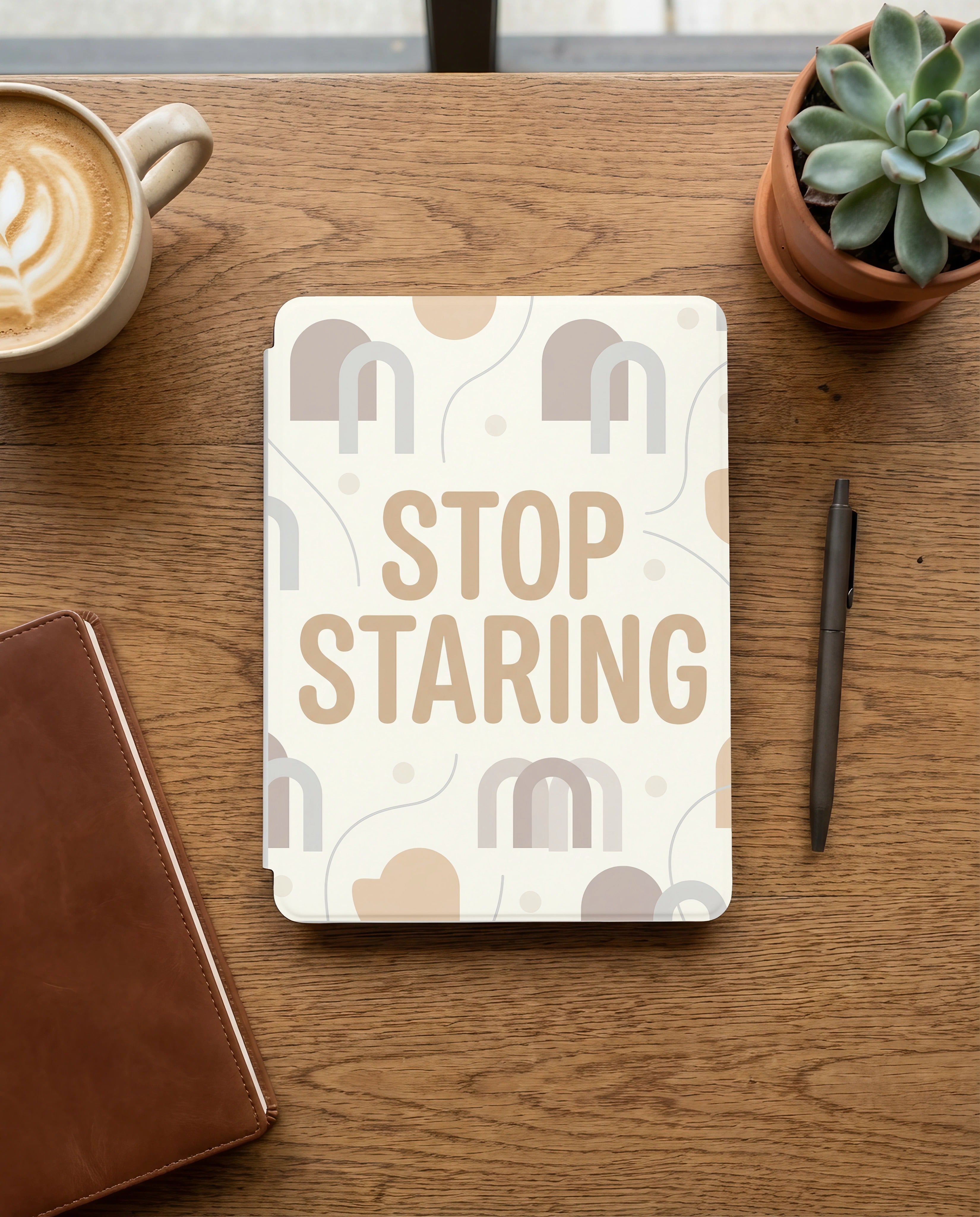Stop Staring Kindle Paperwhite Case - Anti-Social Reader Gift