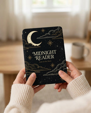 Midnight Reader Kindle Paperwhite Case — Lost in Stars Bold