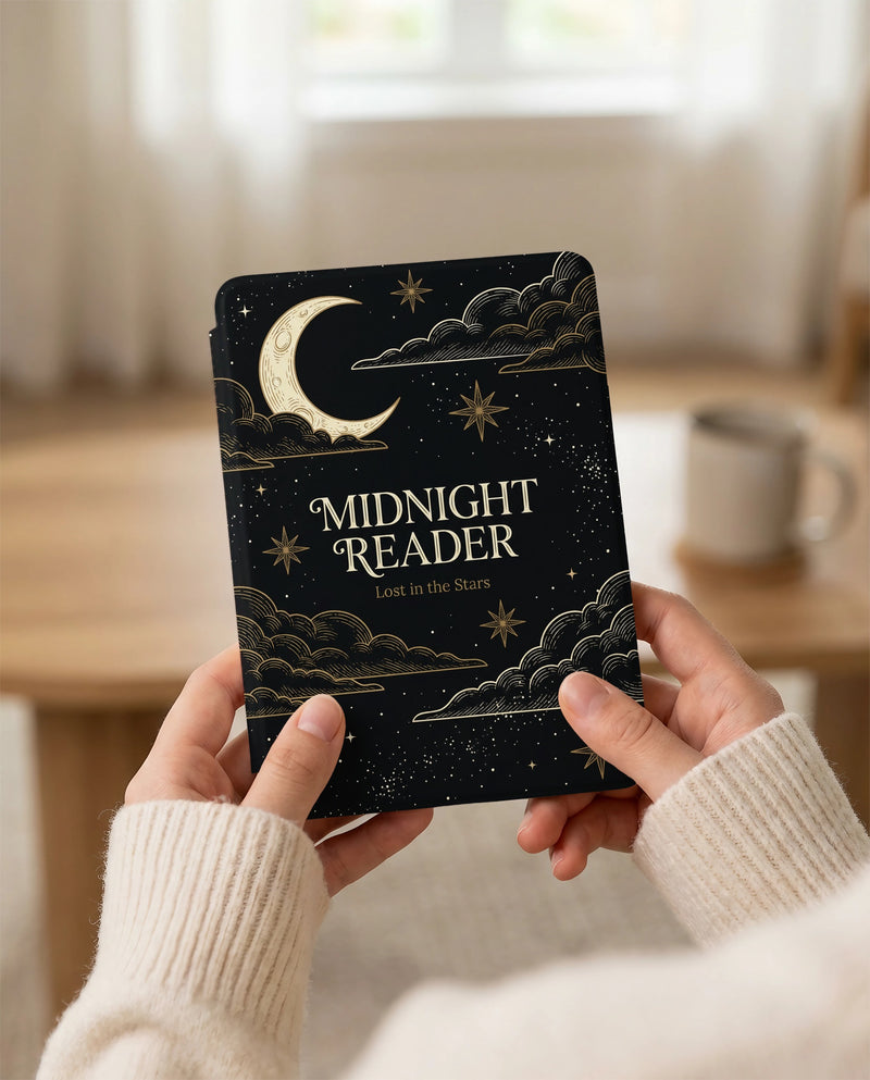 Midnight Reader Kindle Paperwhite Case — Lost in Stars Bold