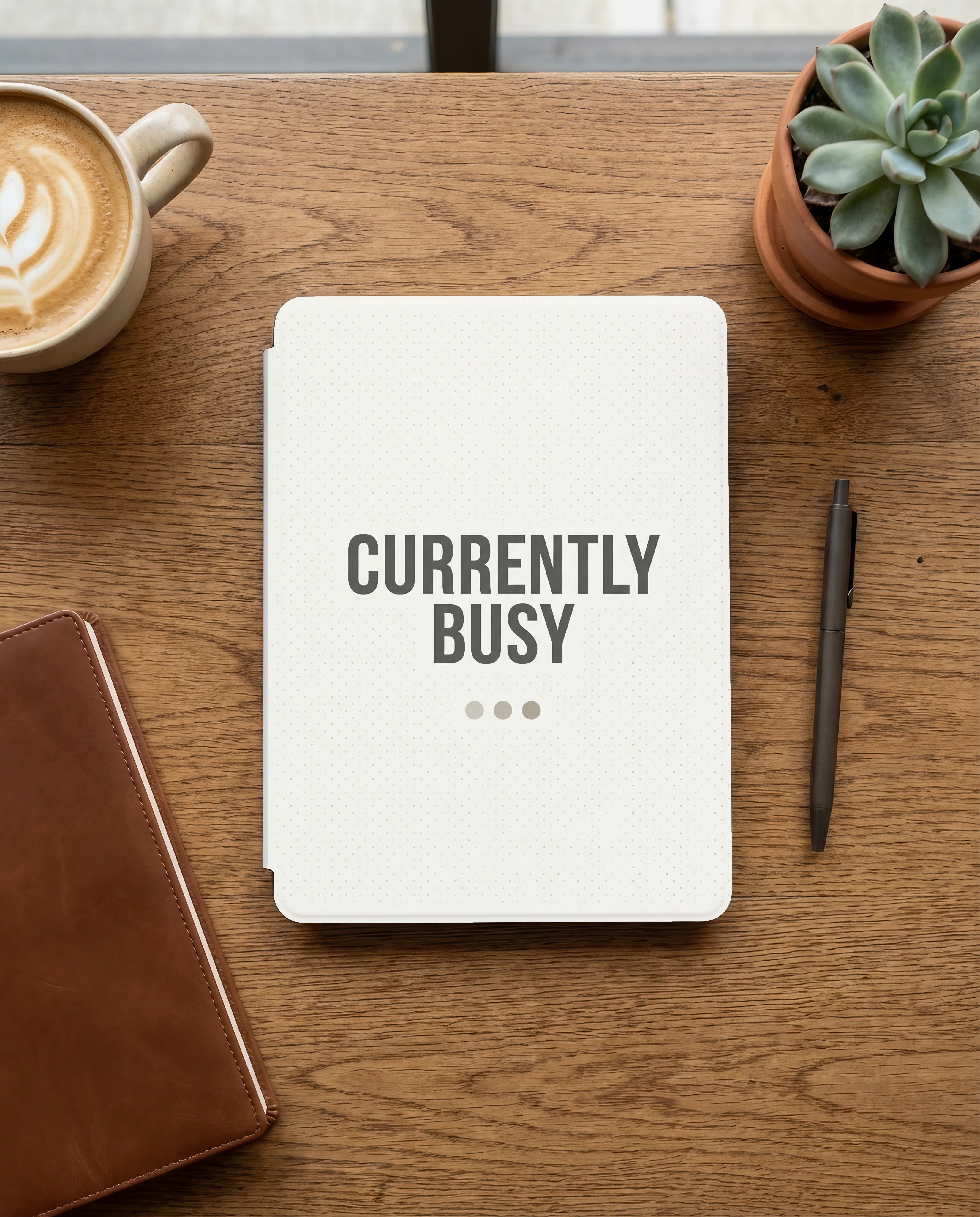 Currently Busy Sarcastic Kindle Case - Don't Disturb Reader Gift