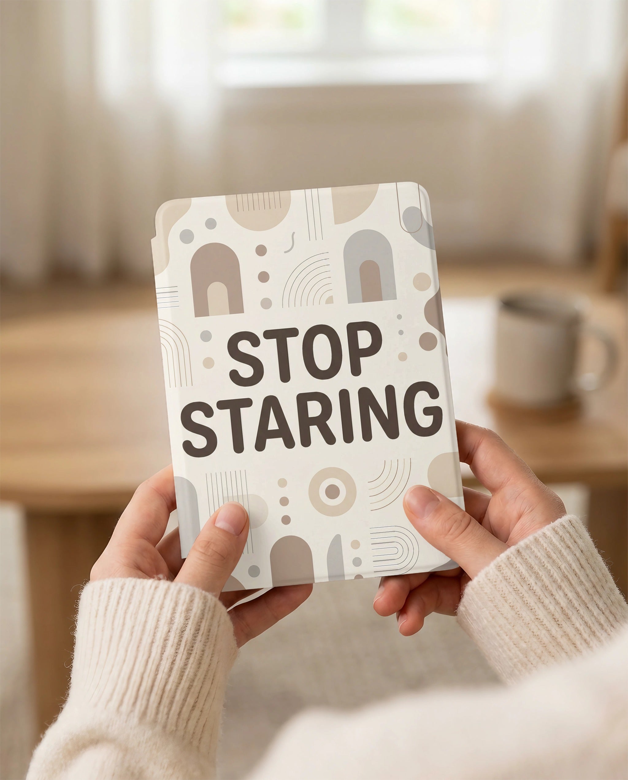 Stop Staring Kindle Colorsoft Case - Anti-Social Book Lover Gift