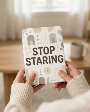 Stop Staring Kindle Colorsoft Case - Anti-Social Book Lover Gift