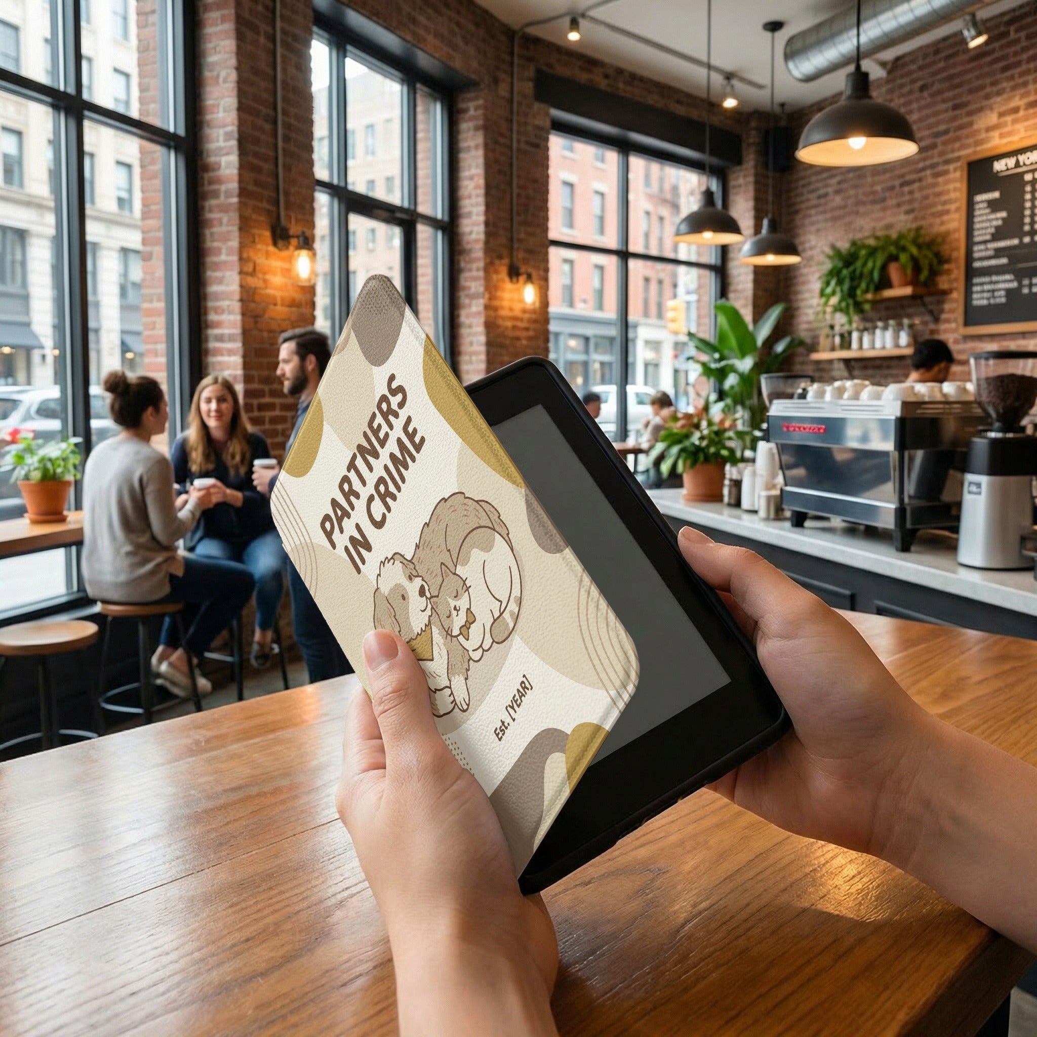 Partners in Crime — Custom Dog & Cat Kindle Case