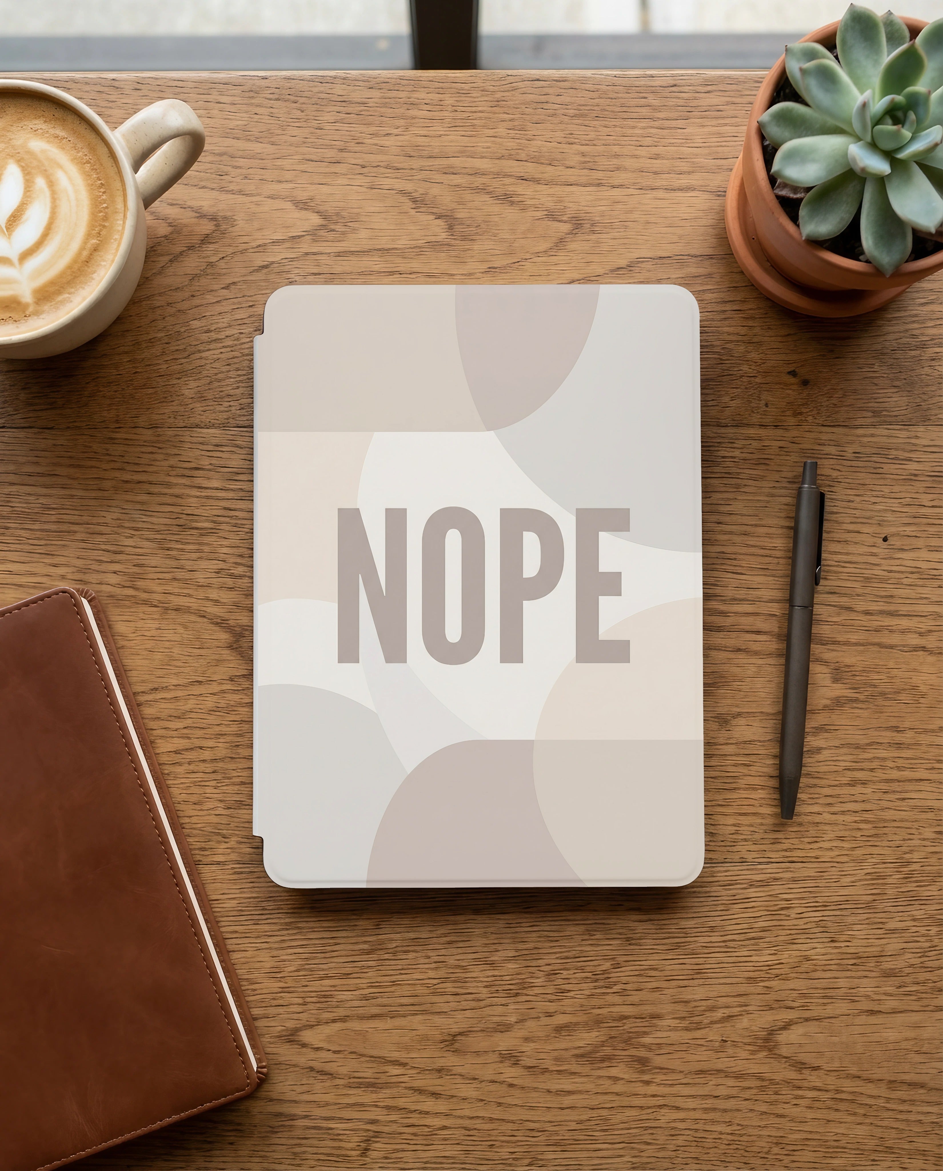 Nope Kindle Paperwhite Case - Sarcastic Reader Gift