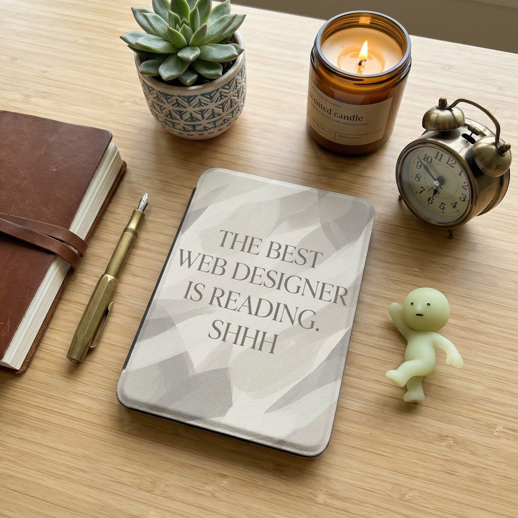 The Best Web Designer Is Reading Kindle Case - Fits Paperwhite & Colorsoft - Developer Gift