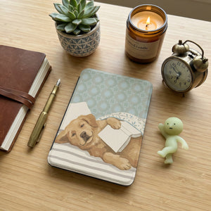 Sleeping Golden Retriever Kindle Case — Fits Paperwhite & Colorsoft — Relaxing Dog Gift
