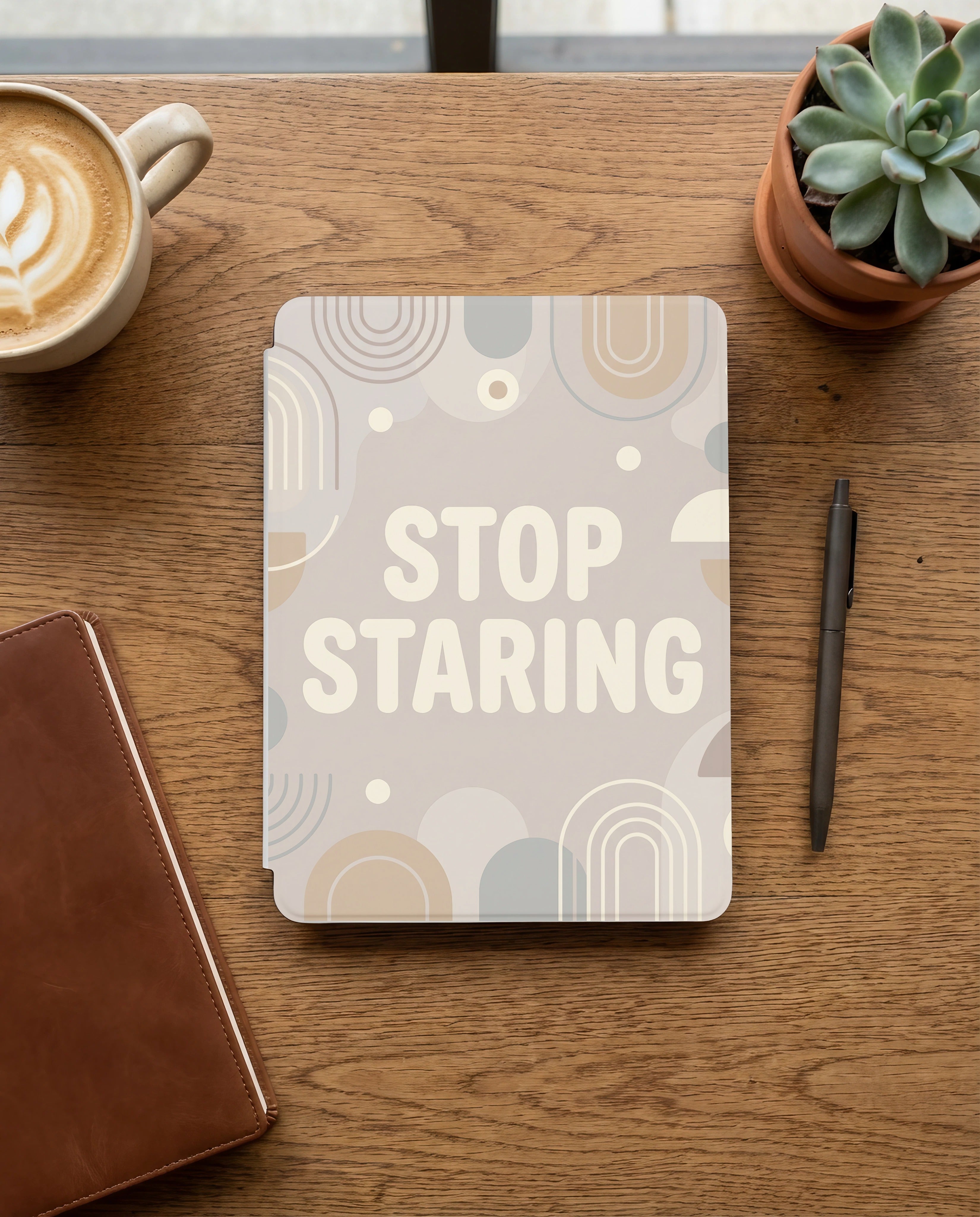 Stop Staring Sarcastic Kindle Case - Anti-Social Reader Gift