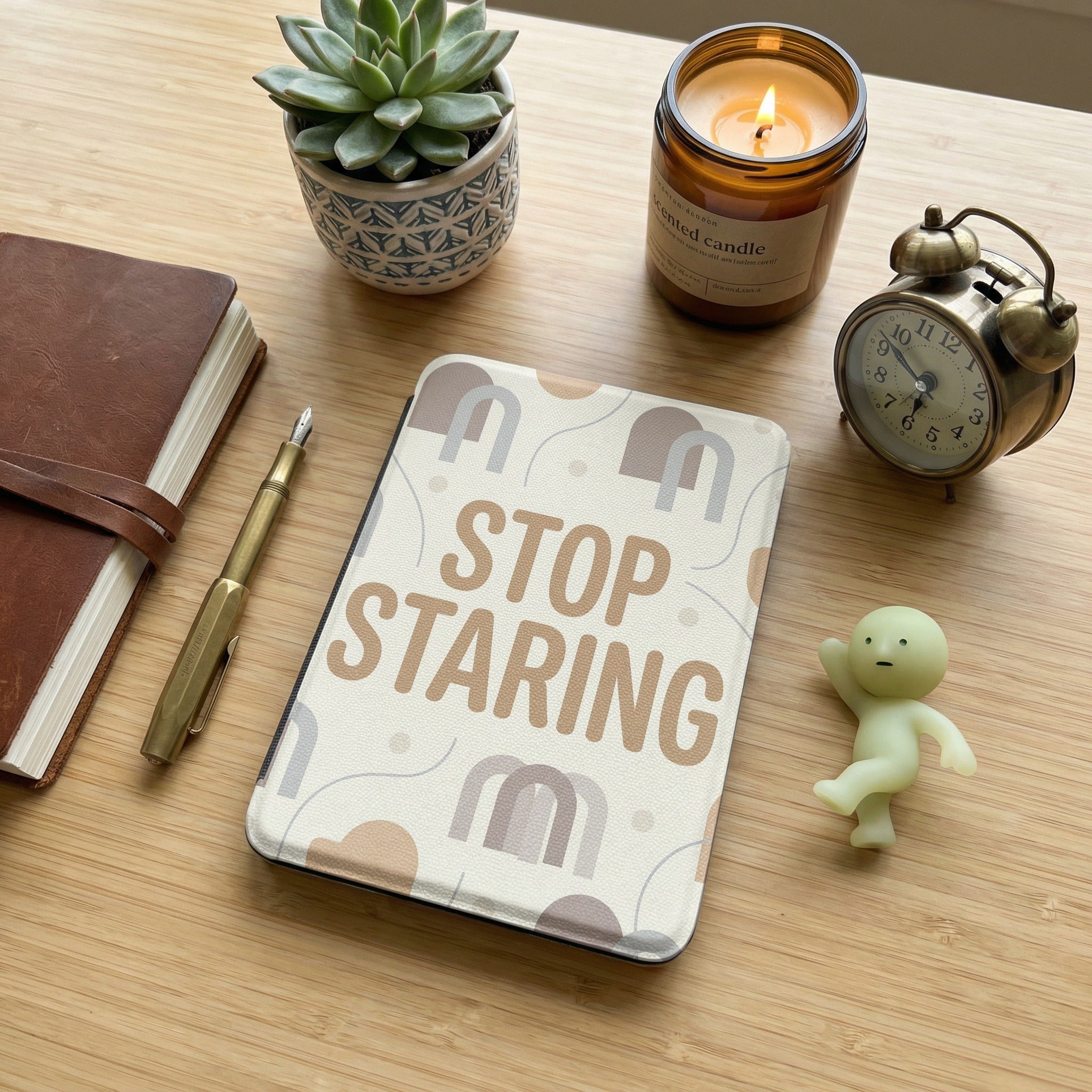 Stop Staring Kindle Paperwhite Case - Anti-Social Reader Gift