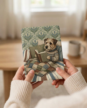 Border Terrier Reading Kindle Paperwhite Case — Cozy Gift for Dog Lovers