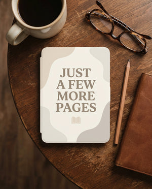 Just a Few More Pages Kindle Case — Cozy Book Lover Gift