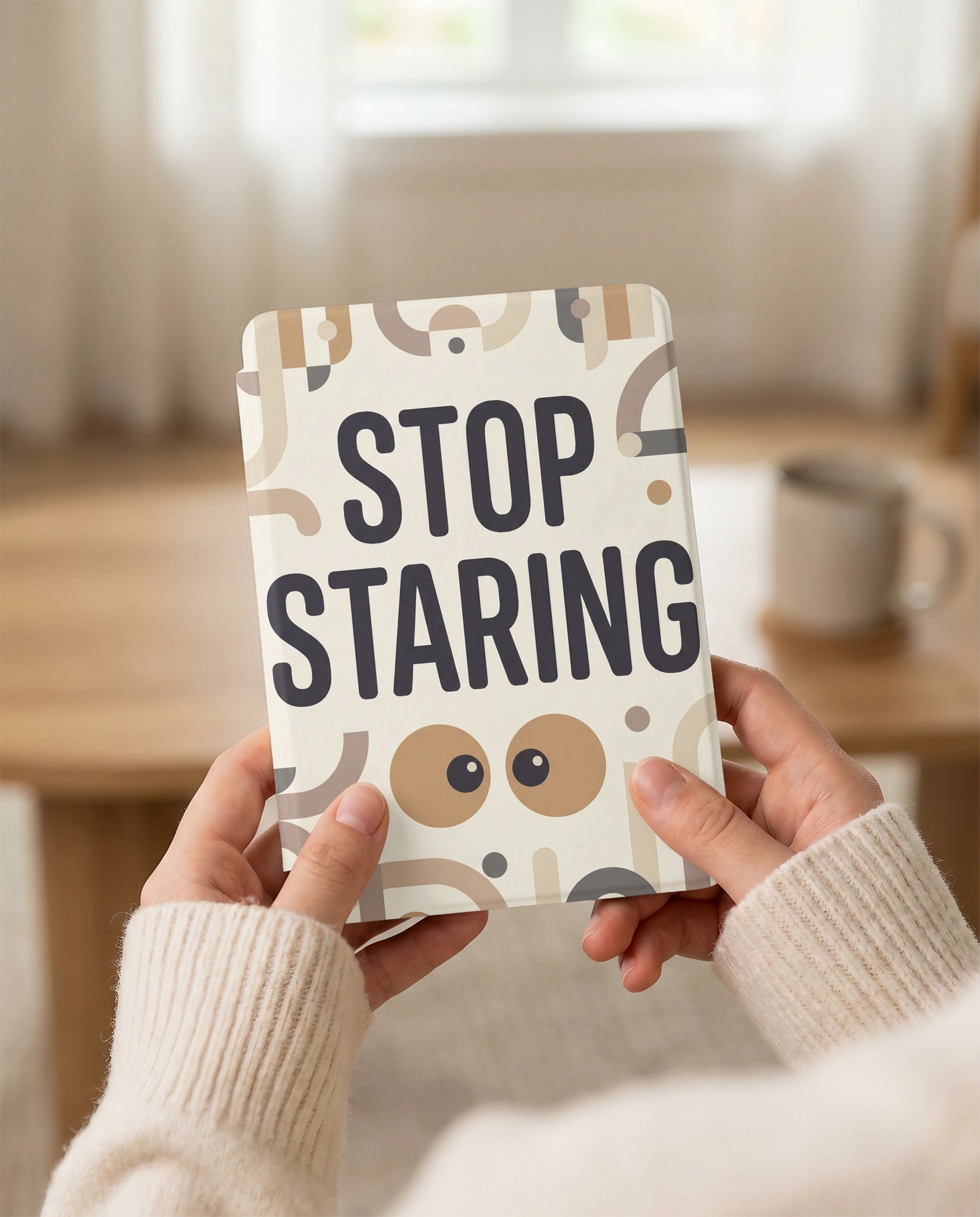Stop Staring Kindle Case - Fits Paperwhite & Colorsoft - Reader Gift