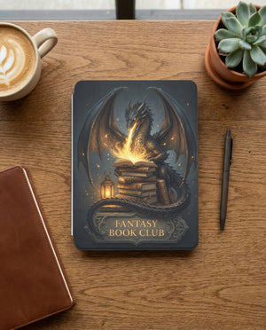 Fantasy Book Club Dragon Kindle Case — Book Lover Gift
