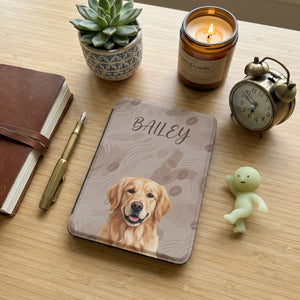 Abstract Personalized Pet Portrait Kindle Paperwhite — Coffee Lovers