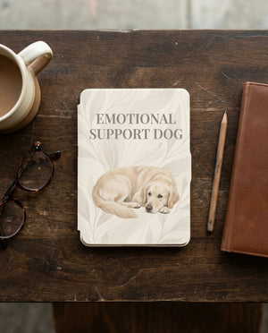 Custom 12th Gen Kindle Case - Emotional Support Dog
