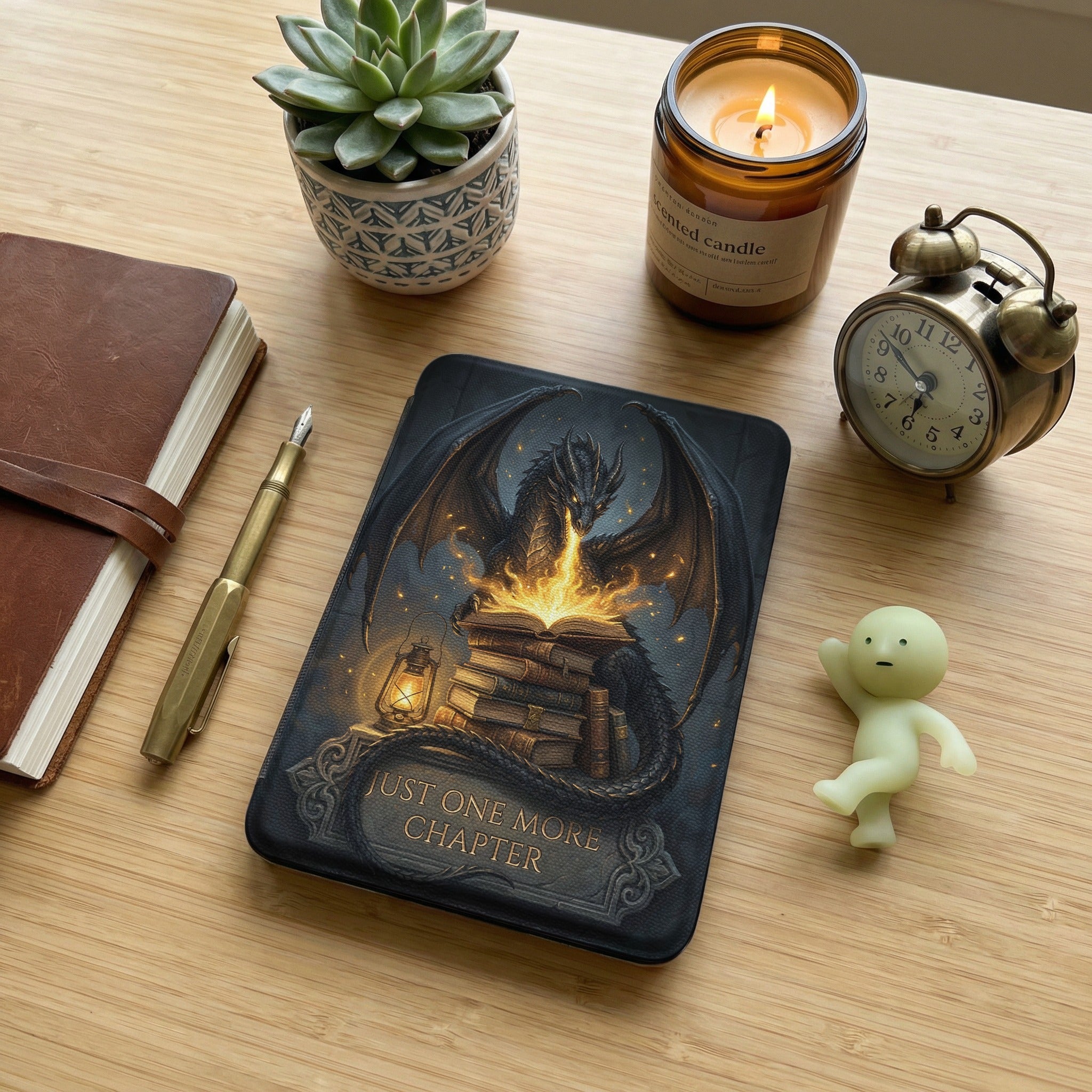 Just One More Chapter Dragon Kindle Case — Reader Gift