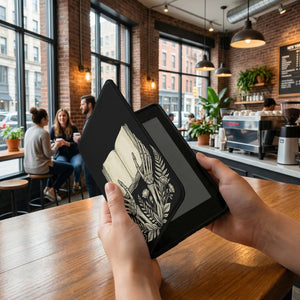 Disembodied Skeleton Hands Kindle Case — Gothic Book Lover Gift