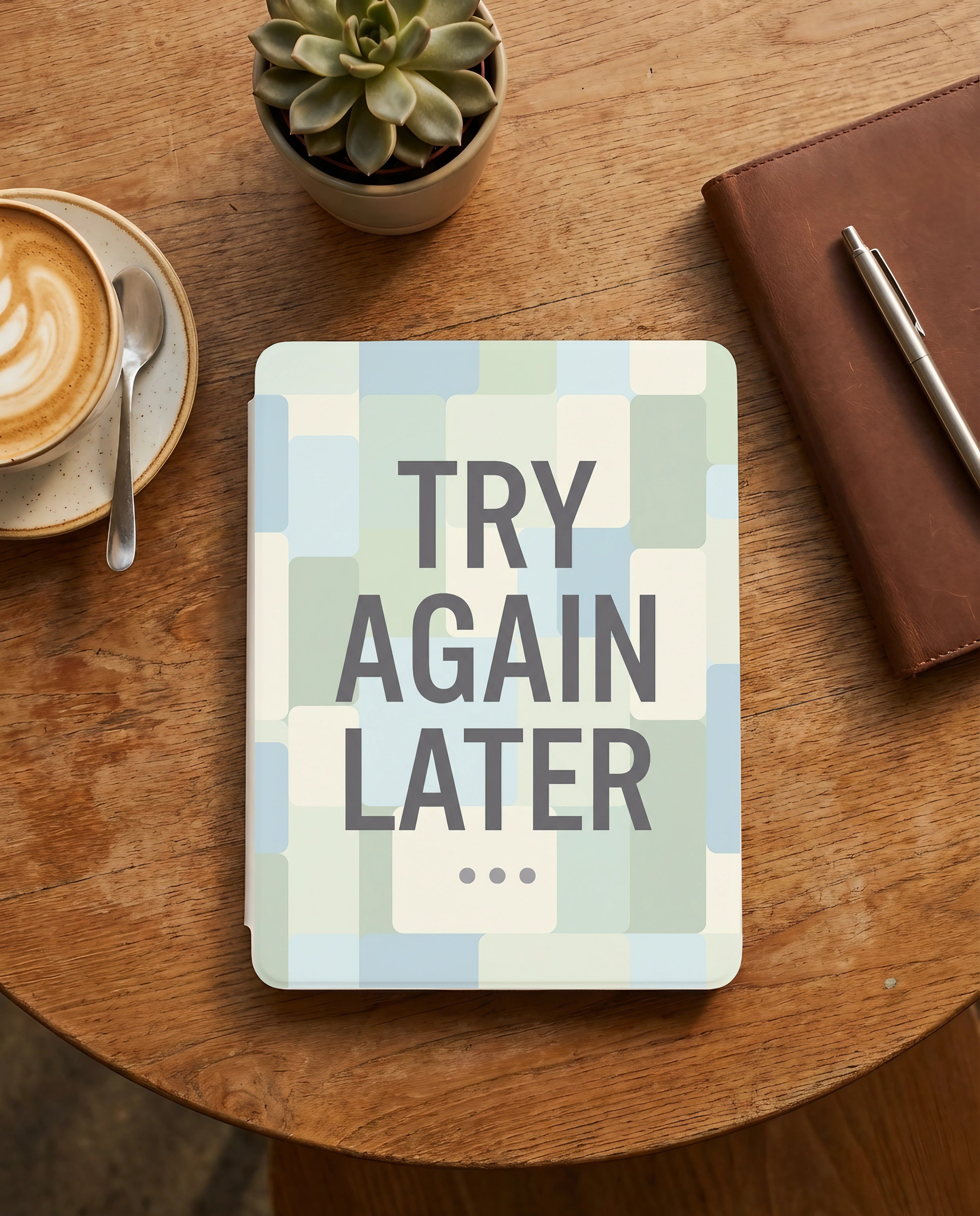 Try Again Later Kindle Case - Fits Paperwhite & Colorsoft - Reader Gift
