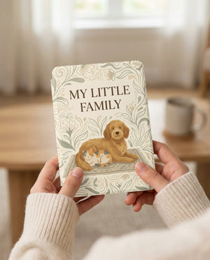 Custom Dog & Cat Portrait Kindle Case — My Little Family