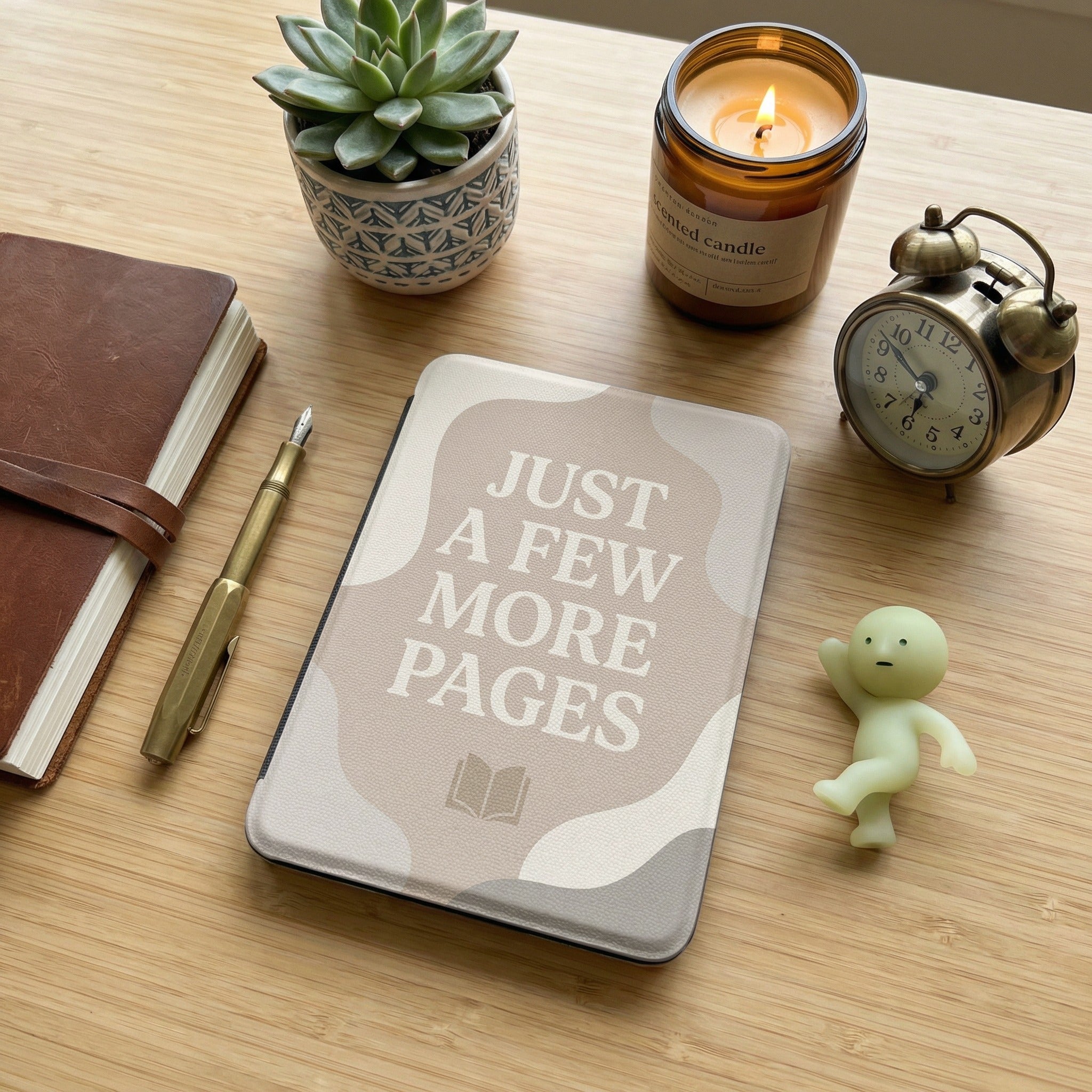 Just a Few More Pages Kindle Case — Cozy Gift for Book Lovers