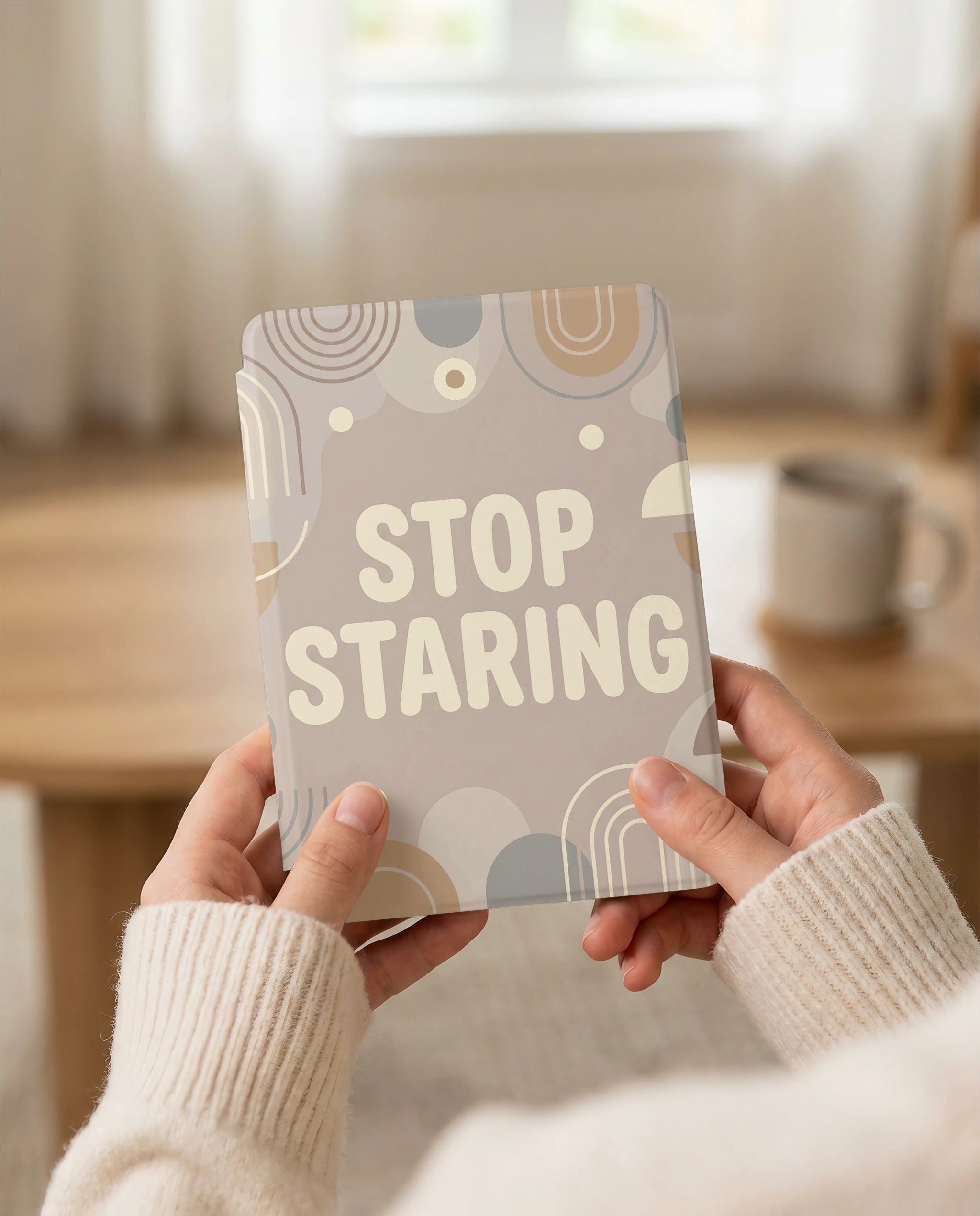 Stop Staring Sarcastic Kindle Case - Anti-Social Reader Gift