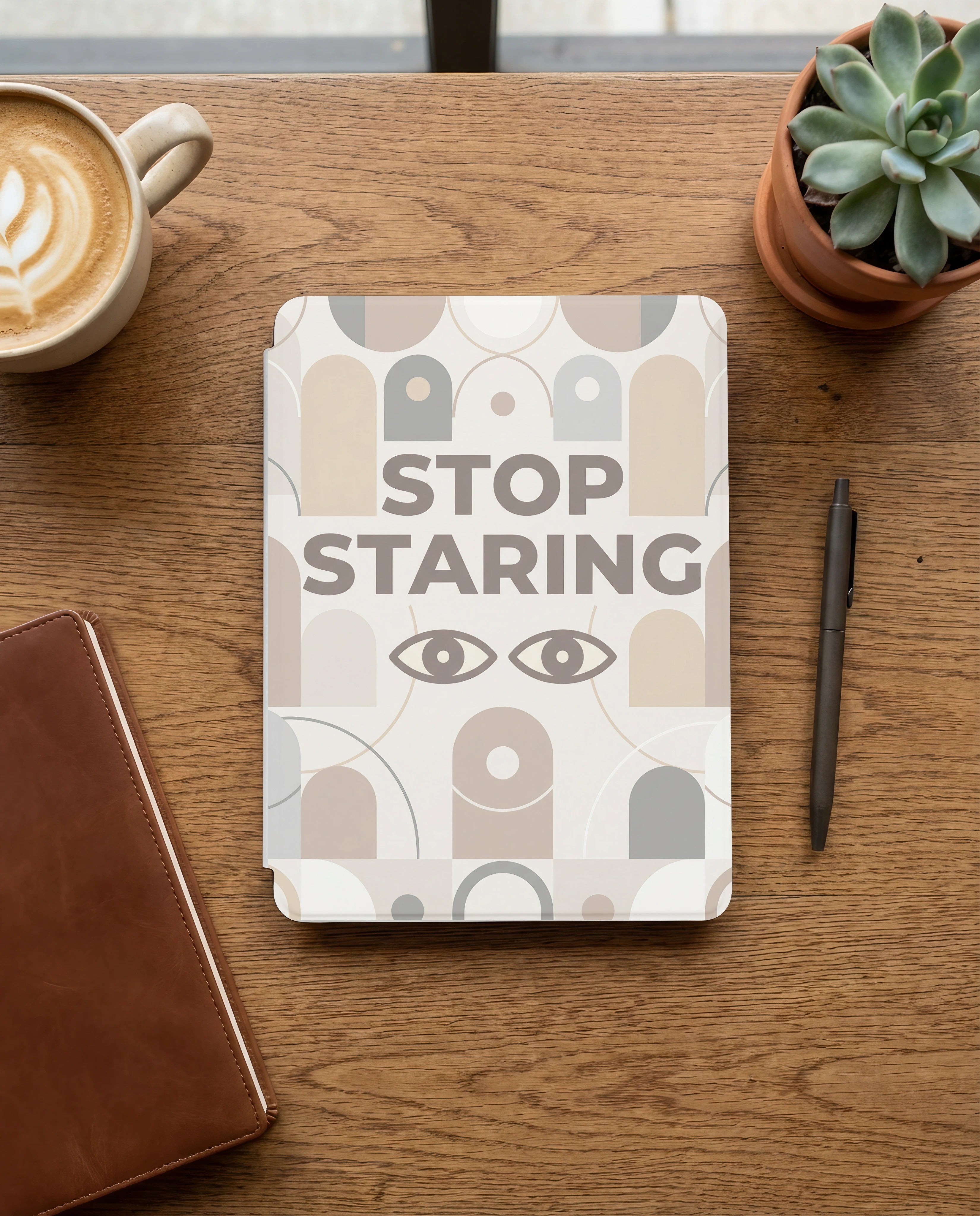 Stop Staring Kindle Paperwhite Case - Anti-Social Reader Gift