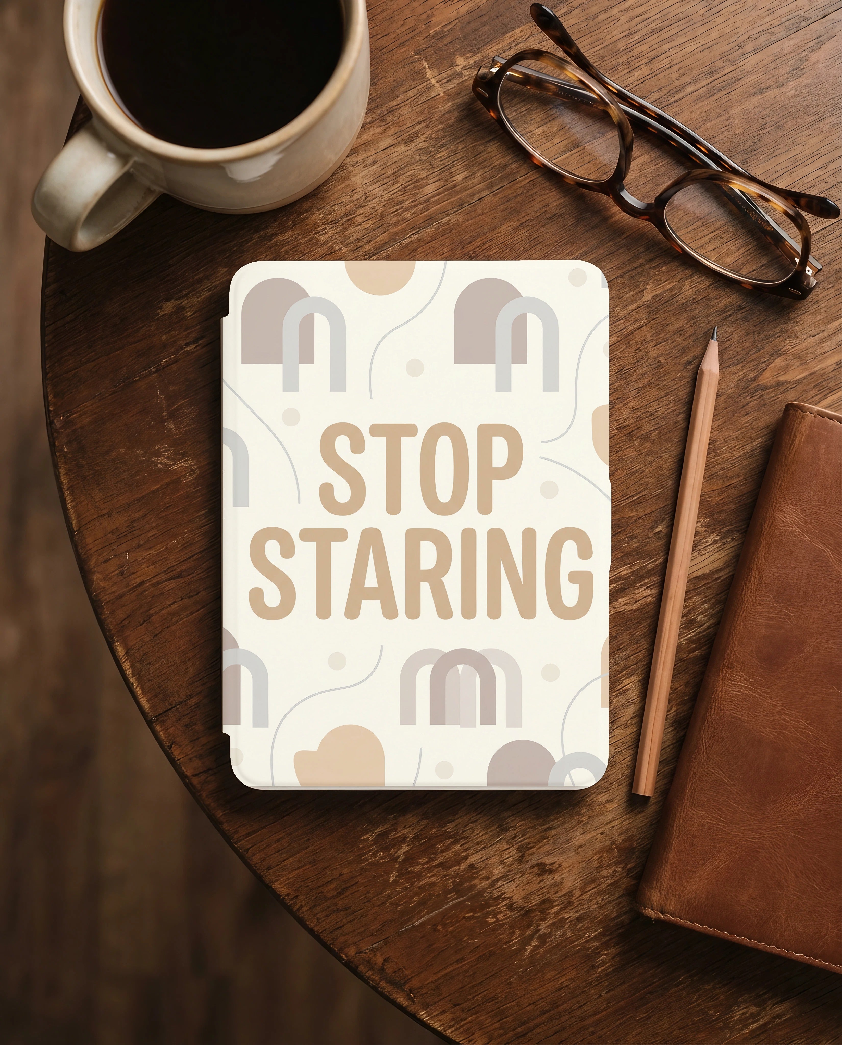 Stop Staring Kindle Paperwhite Case - Anti-Social Reader Gift