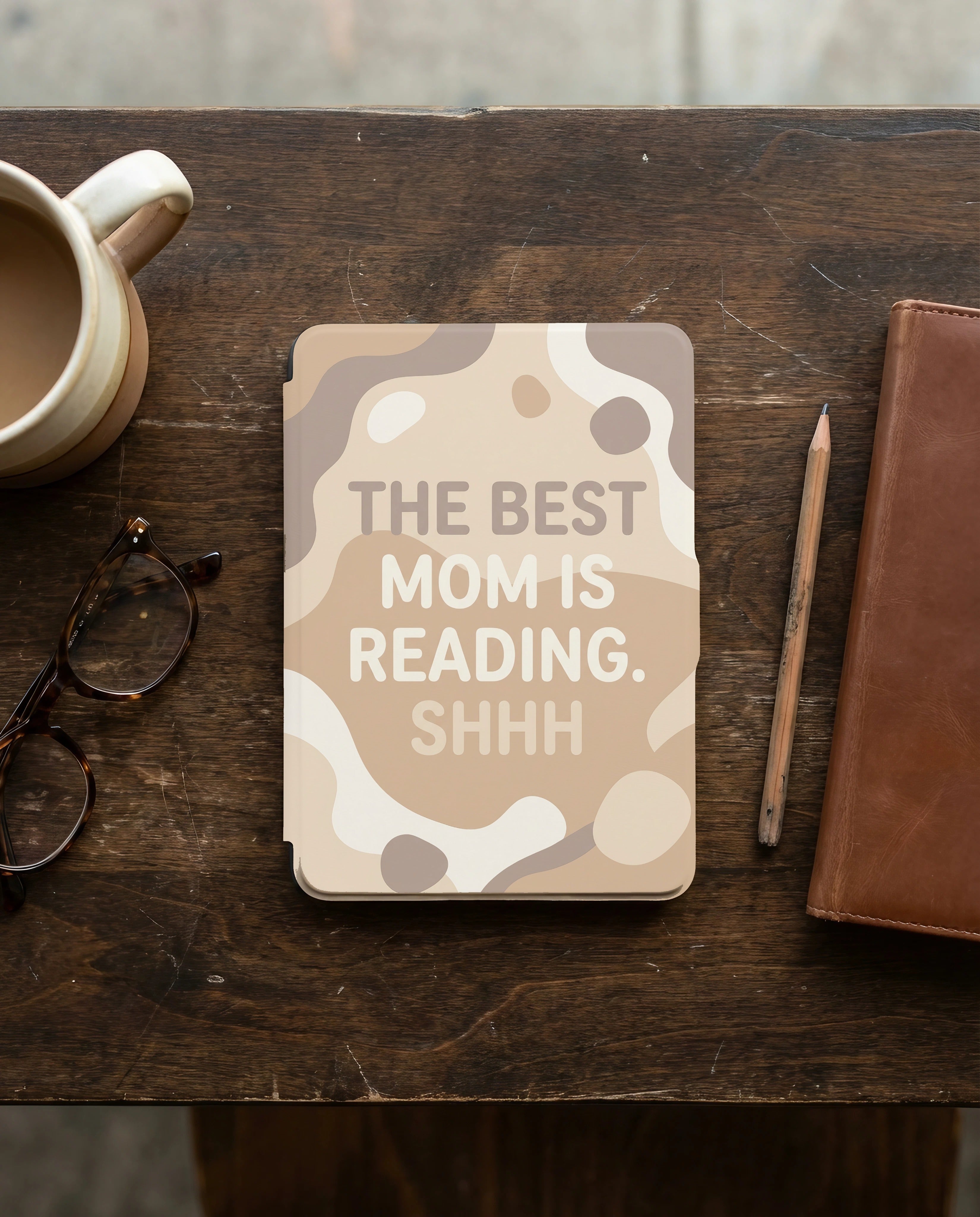 The Best Mom Is Reading Kindle Case - Fits Paperwhite & Colorsoft - Family Gift