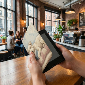 Cute Dog Reading Kindle Paperwhite Case — Adorable Gift for Dog Lovers