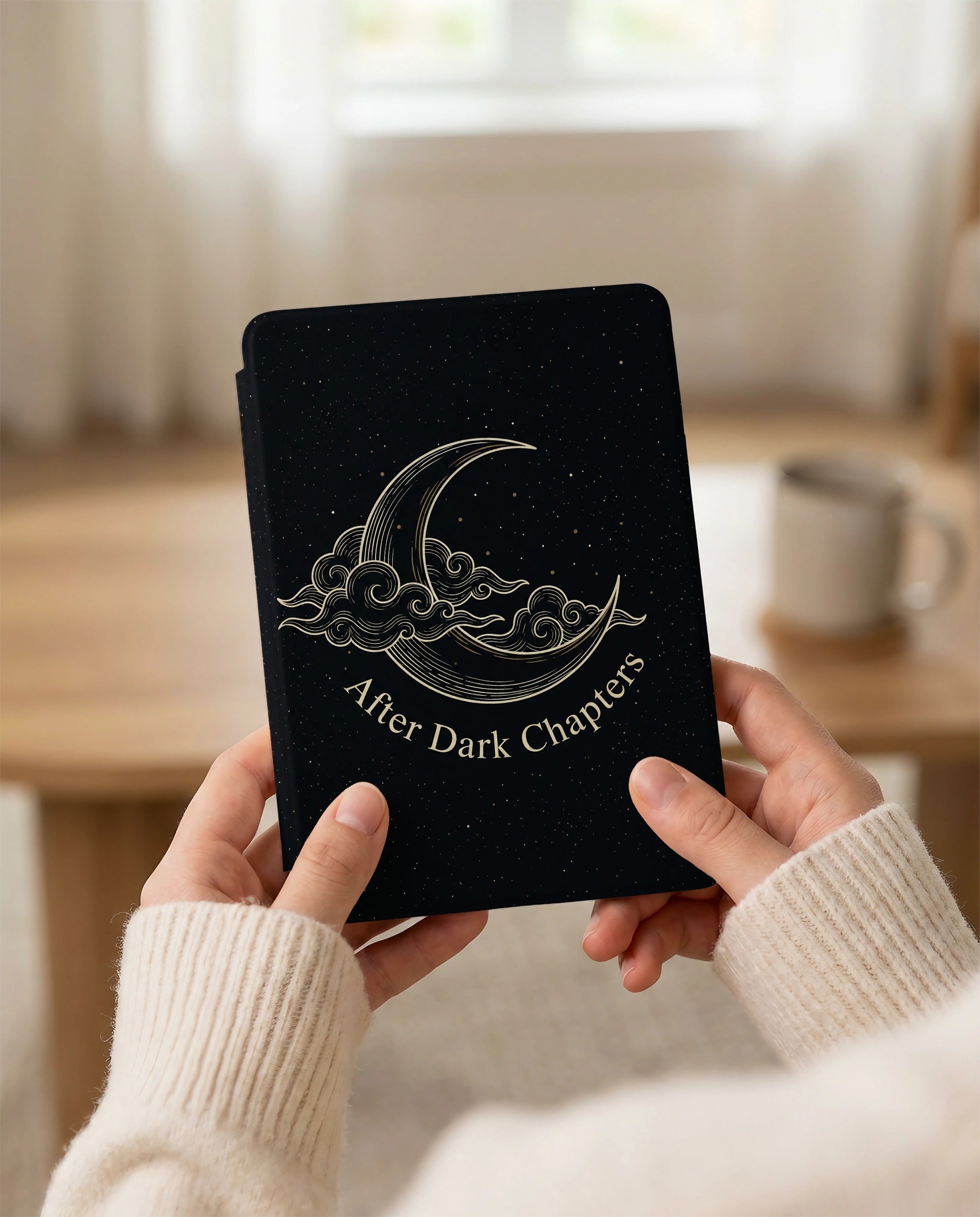 After Dark Chapters Kindle Case — Minimalist Moon Quietest