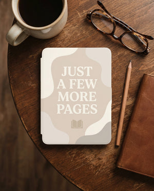 Just a Few More Pages Kindle Case — Cozy Gift for Book Lovers