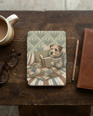 Border Terrier Reading Kindle Paperwhite Case — Cozy Gift for Dog Lovers