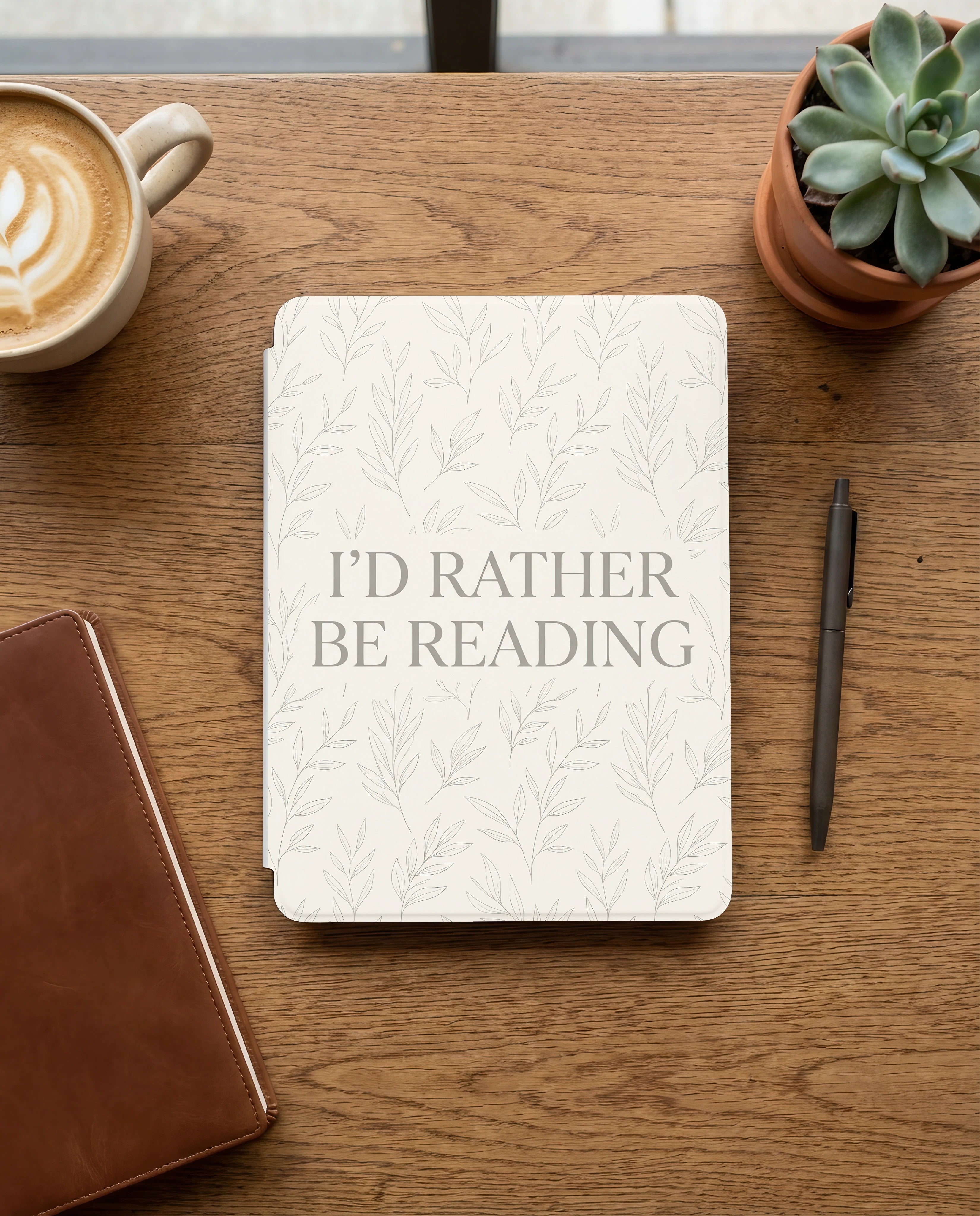 I’d Rather Be Reading Kindle Paperwhite Case - Sarcastic Reader Gift