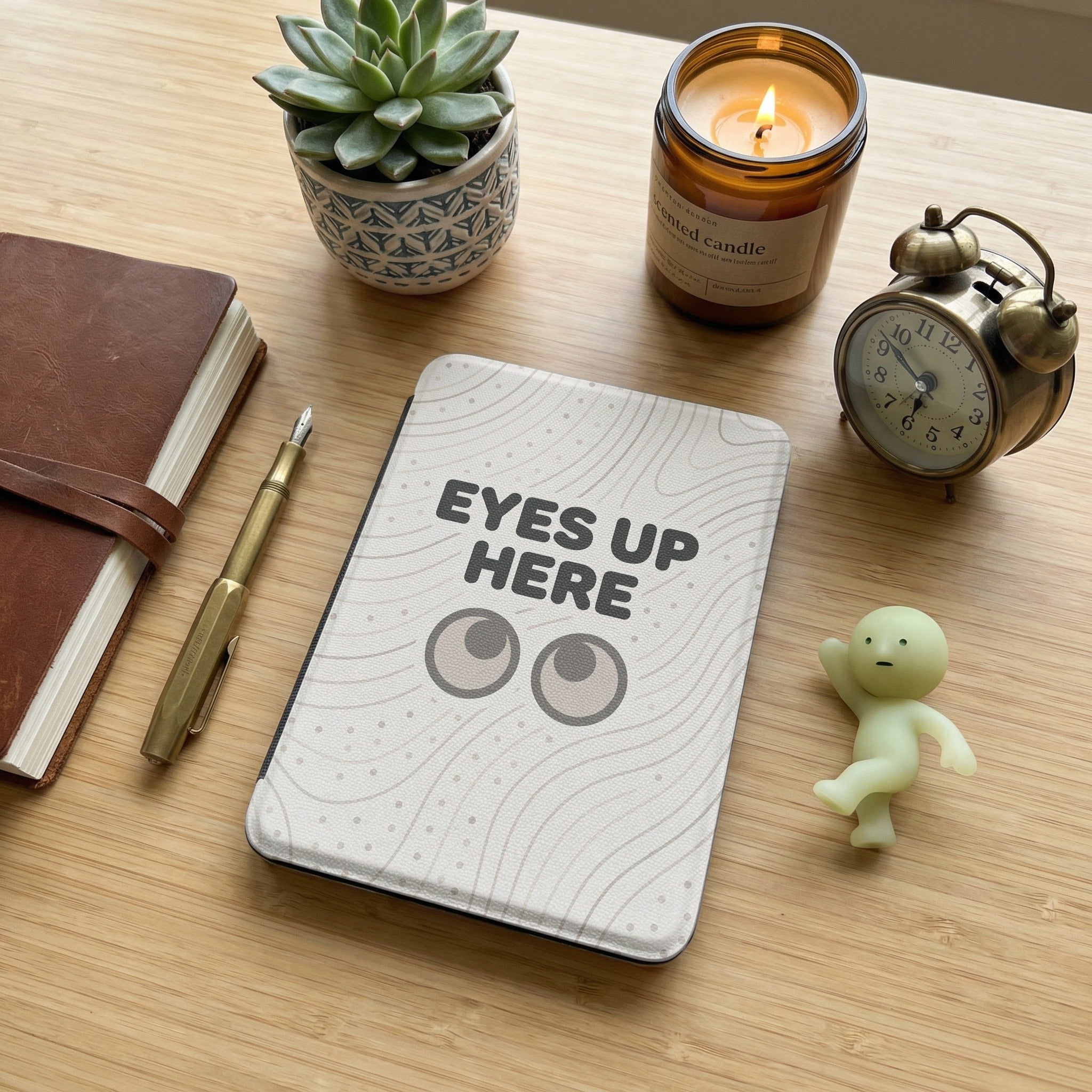 Eyes Up Here Sarcastic Kindle Case - Privacy Reader Gift