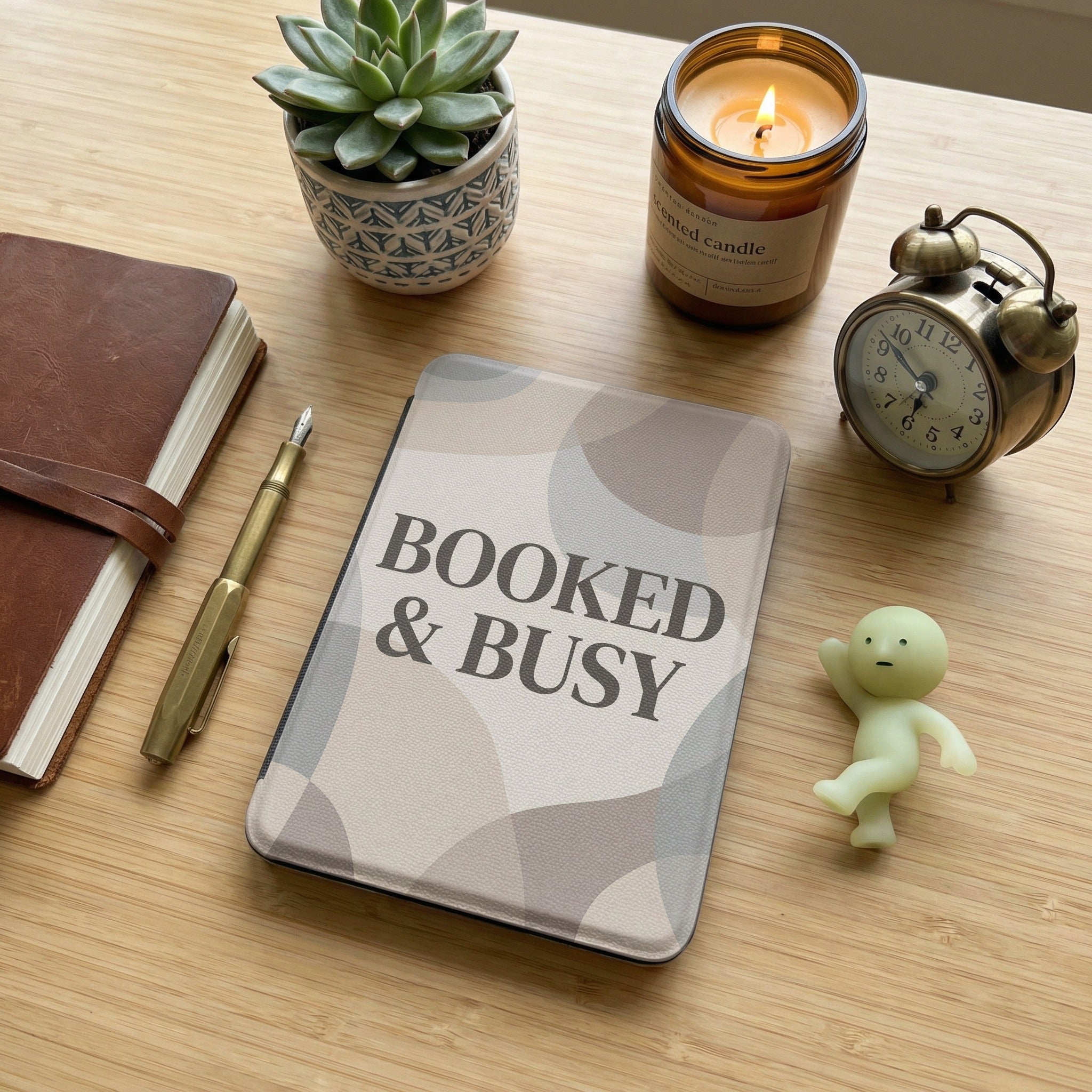Booked & Busy Sarcastic Kindle Case - Book Lover Reader Gift
