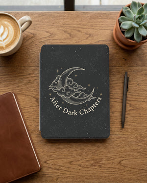 After Dark Chapters Kindle Colorsoft Case — Elegant Minimal Romantic