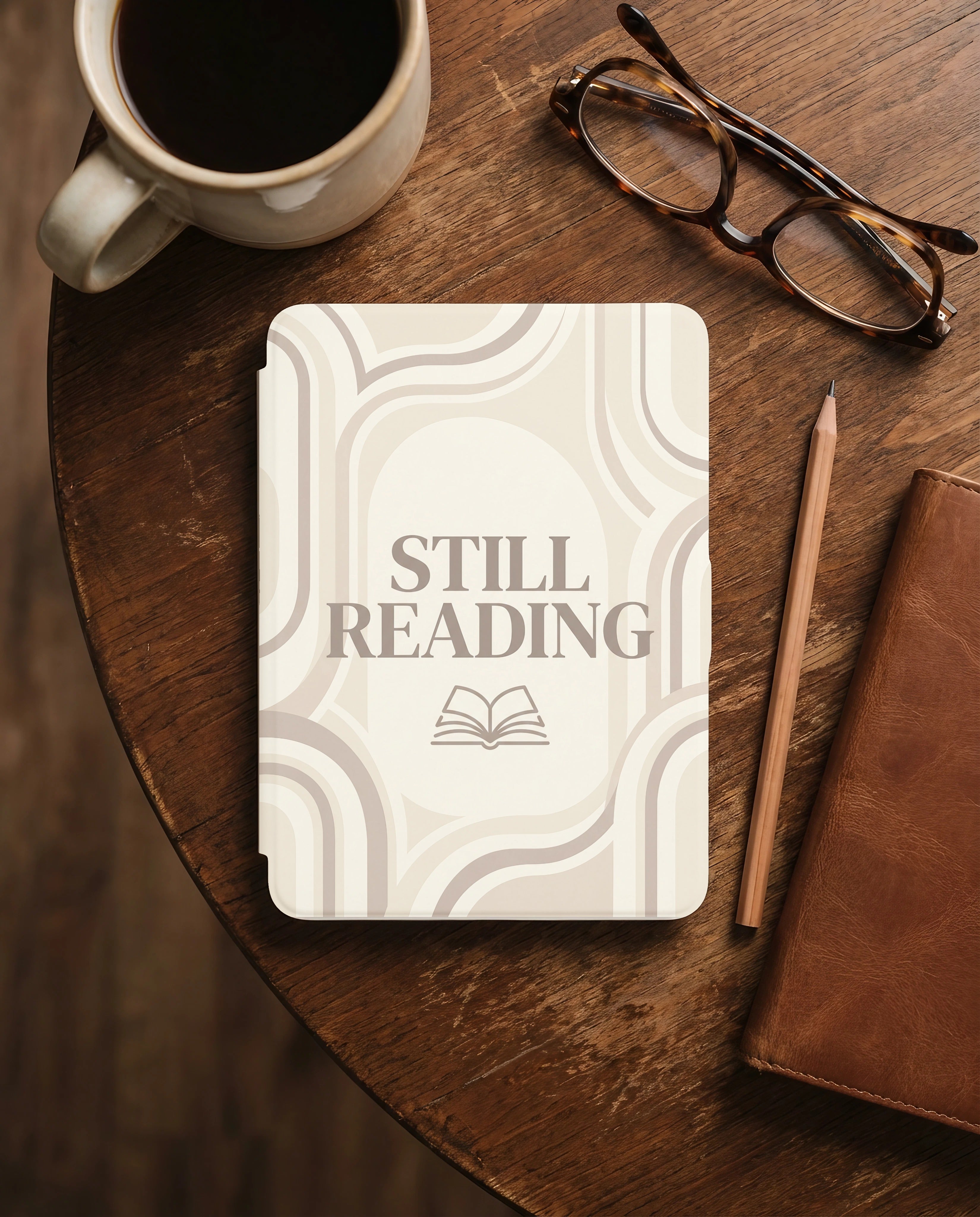 Still Reading Kindle Case — Fits Paperwhite & Colorsoft — Cozy Reader Gift