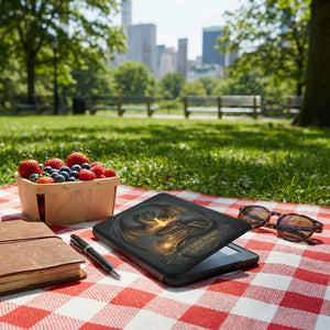 Just One More Chapter Dragon Kindle Case — Fantasy Lover Gift