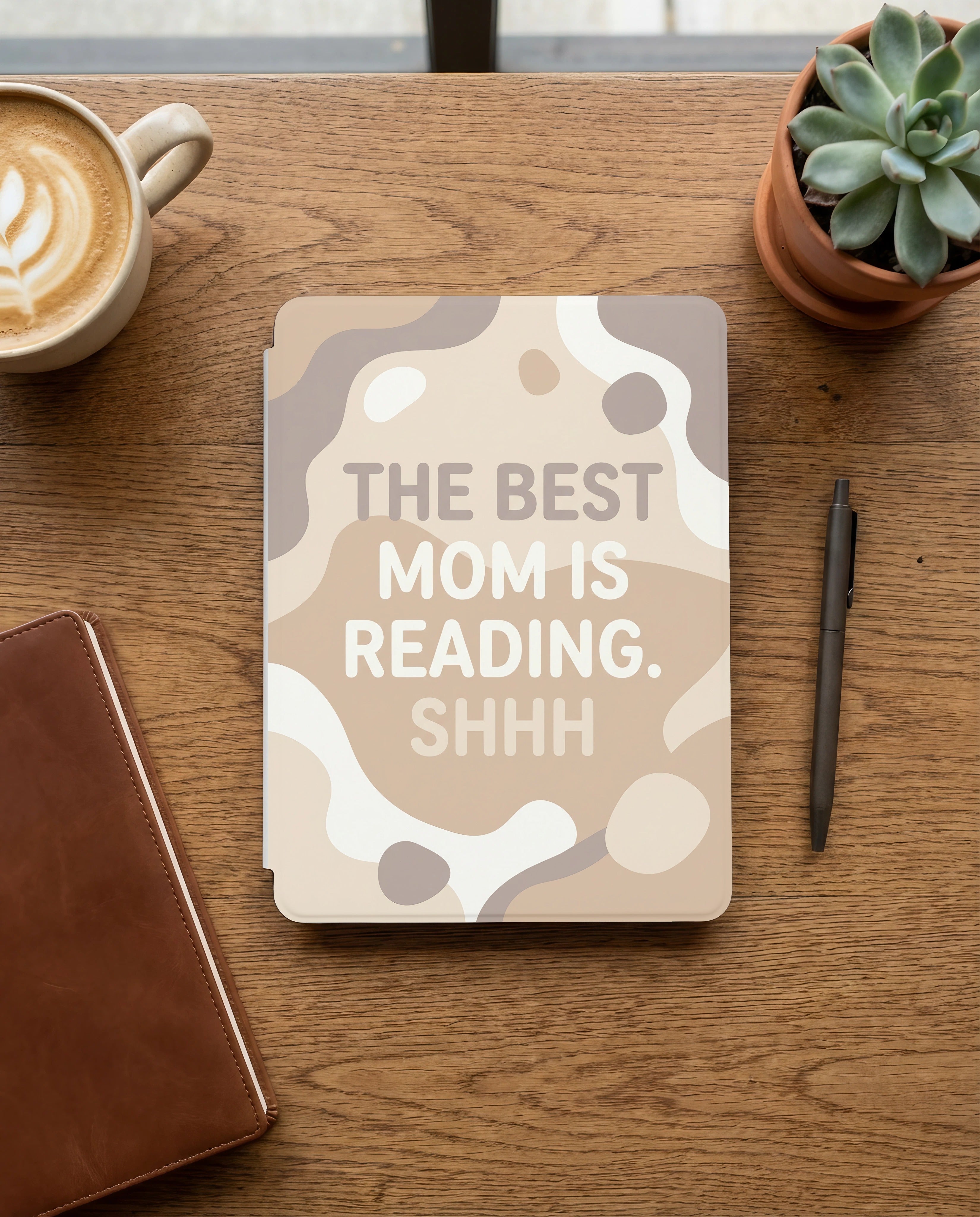 The Best Mom Is Reading Kindle Case - Fits Paperwhite & Colorsoft - Family Gift