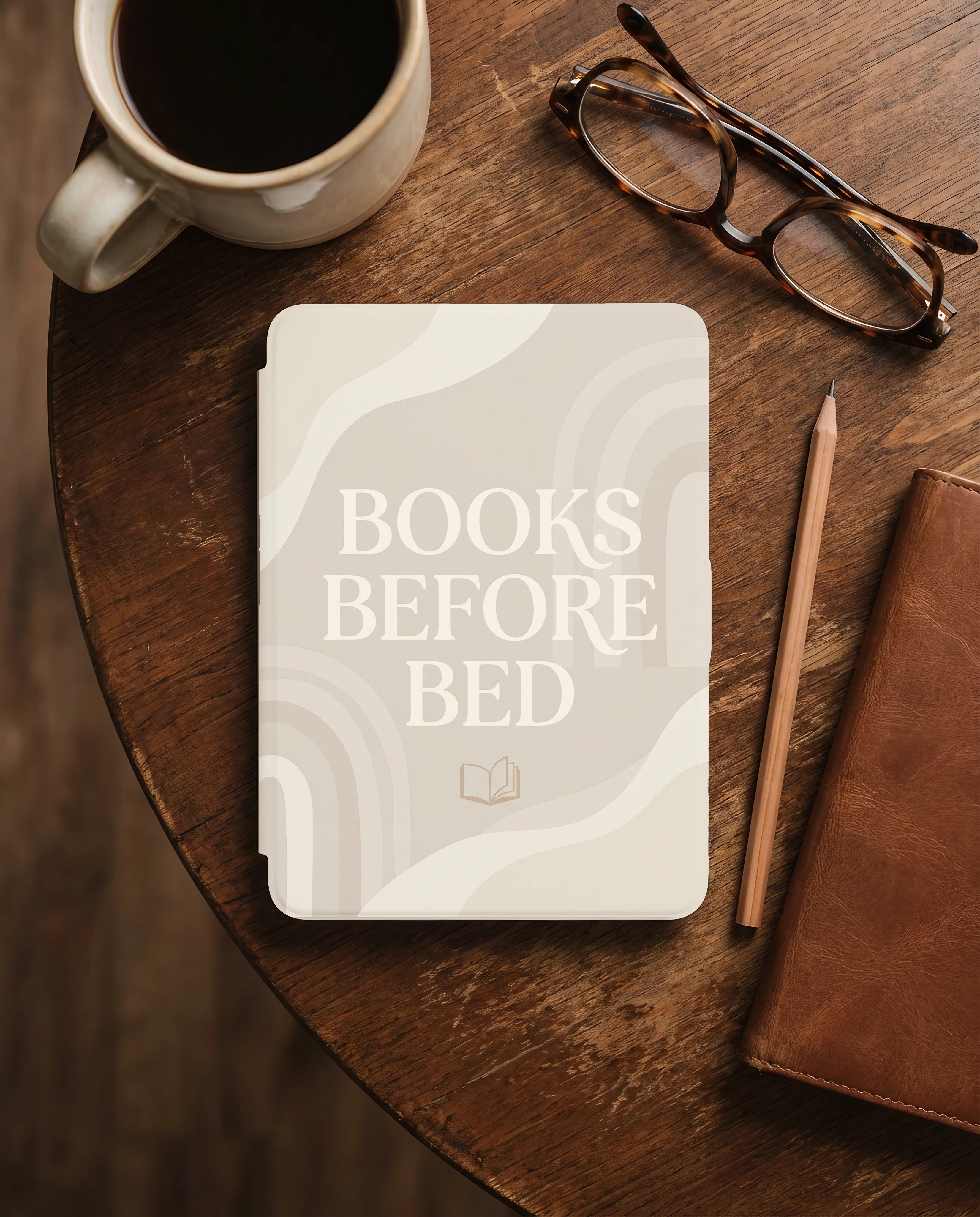 Books Before Bed Kindle Paperwhite Case — Cozy Reader Gift