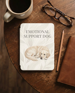 Custom 12th Gen Kindle Case - Emotional Support Dog