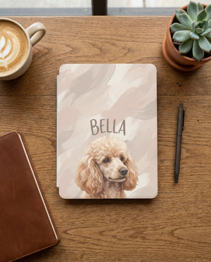 Soft Blush Personalized Pet Portrait Kindle Case