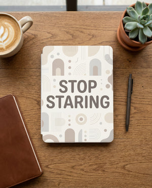 Stop Staring Kindle Colorsoft Case - Anti-Social Book Lover Gift