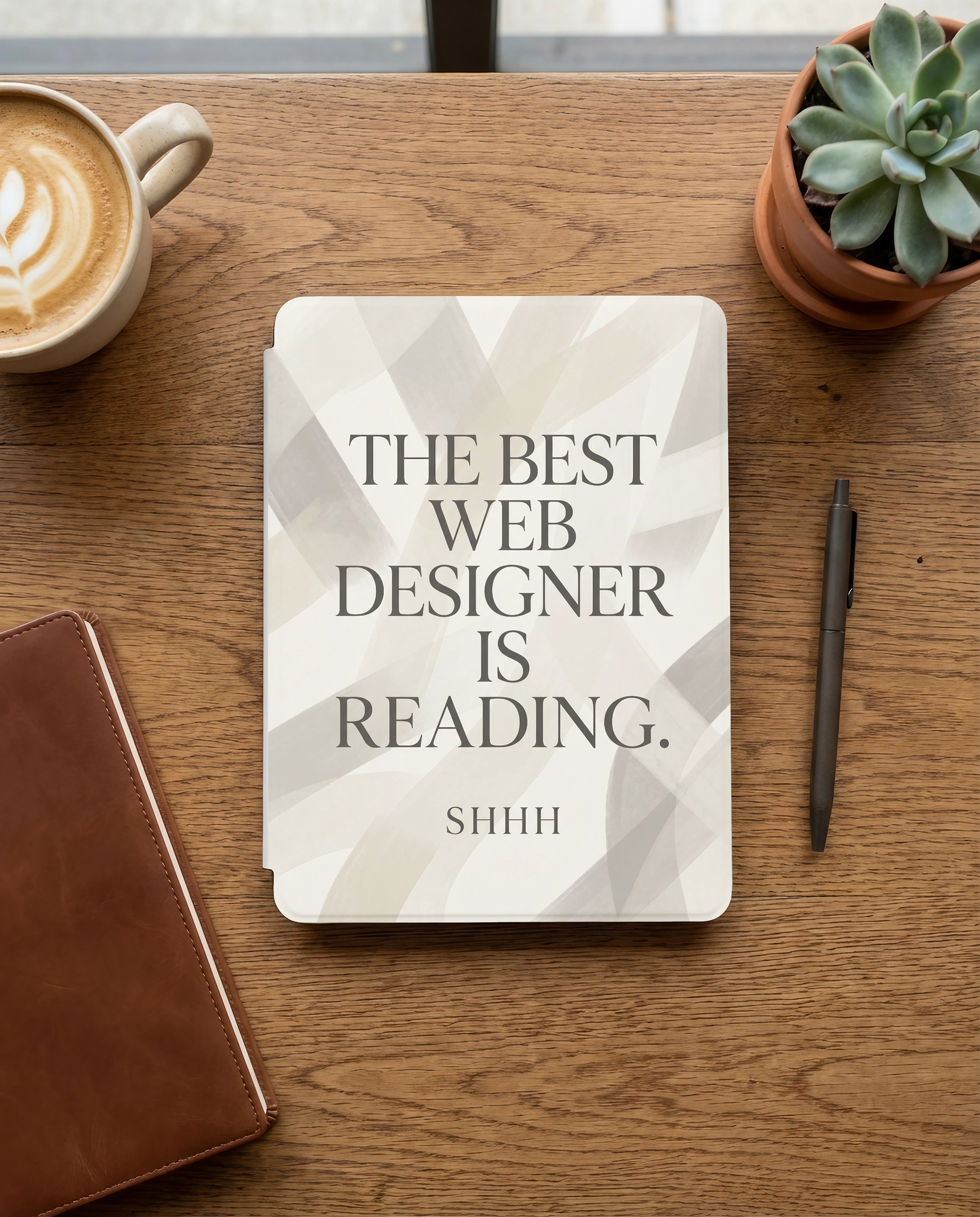 The Best Web Designer Is Reading Sarcastic Kindle Case - Creative Gift